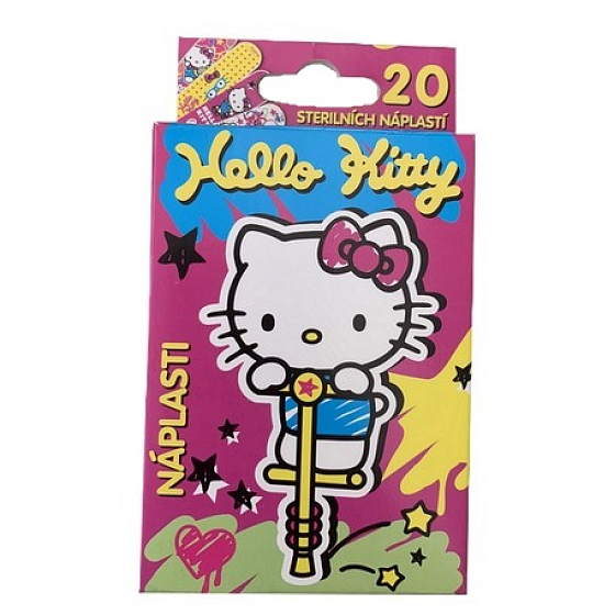 Hello Kitty Náplasti sterilné pre deti 20 kusov