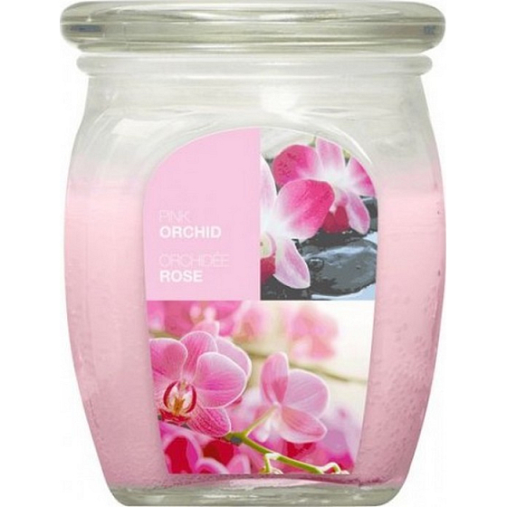 Bolsius Aromatic Pink Orchid - Ružová orchidea vonná sviečka v skle 92 x 120 mm 830 g, doba horenia 100 hodín