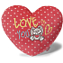 Nici Love You Vankúš plyšový srdce 40 cm