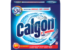 Calgon 3v1 Powerball Tabs Zmäkčovač vody proti vodnému kameňu Tablety 15 dávok 195 g