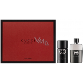 Gucci Guilty pour Homme toaletná voda pre mužov 50 ml + dezodorant stick 75 ml, darčeková sada