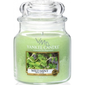 Yankee Candle Wild Mint - Divoká mäta vonná sviečka Classic strednej sklo 411 g