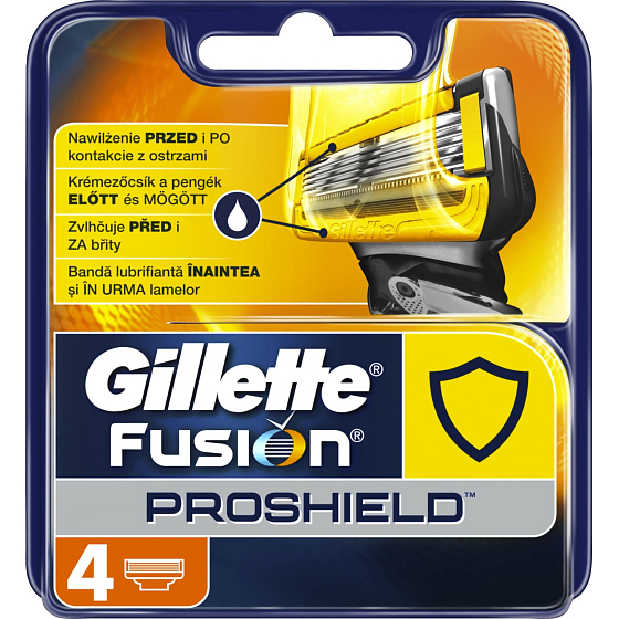 Gillette Fusion Proshield náhradné hlavice 4 kusy pre mužov