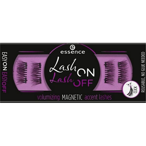 Essence Lash on Lash off Volumizing umelé magnetické riasy 01 Turn Up The Volume! 4 kusy