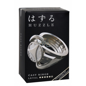Huzzle Cast Ring II kovový hlavolam, obtiažnosť 5