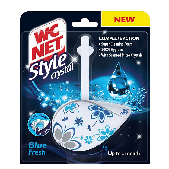 WC Net Crystal Style Blue Fresh záves 36,5 g