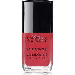 Gabriella Salvete Longlasting Enamel dlhotrvajúci lak na nechty s vysokým leskom 27 Red Orange 11 ml
