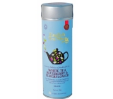 English Tea Shop Bio Biely čaj Čučoriedka a Bazový kvet 15 kusov biologicky odbúrateľných pyramidek čaju v recyklovateľné plechovej dóze 30 g