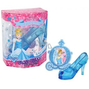 Disney Princess Cinderella Glass Slipper Popoluškin črievičku toaletná voda pre deti 30 ml + prívesok, darčeková sada