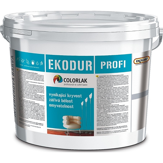 Colorlak Ekodur Profi disperzná maliarska farba Biela 5 kg