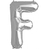 Albi Nafukovacie písmeno F 49 cm