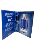 Montblanc Explorer Ultra Blue toaletná voda pre mužov 2 ml s rozprašovačom, vialka