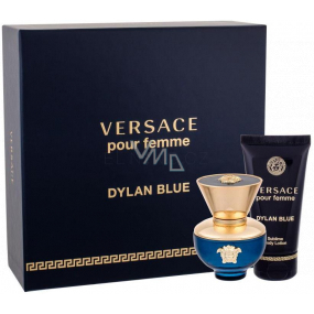 Versace Dylan Blue pour Femme parfumovaná voda pre ženy 30 ml + telové mlieko 50 ml, darčeková sada pre ženy