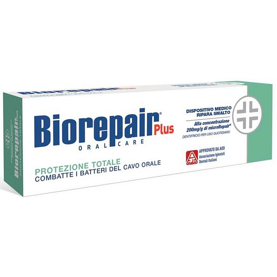 Biorepair Plus Total Protection zubná pasta pre ochranu pred zubným kazom 75 ml