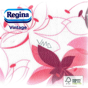 Regina Vintage papierové obrúsky 1 vrstva 33 x 33 cm 45 kusov Ružová