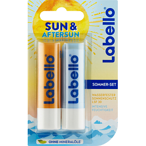 Labello Sun Protect + Hydro Care sada balzamov na pery, 2× 4,8 g