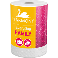 Harmony Family Everyday 2vrstvé papierové utierky 44 m, 1 rola