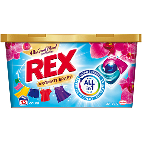 REX pracie kapsule Aromatherapy Orchid Color 13 praní, 156g REX pracie kapsule Aromatherapy Orchid Color 13 praní, 156g