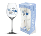 Nekupto Je čas na víno pohár na víno s potlačou Báječný muž... 440 ml