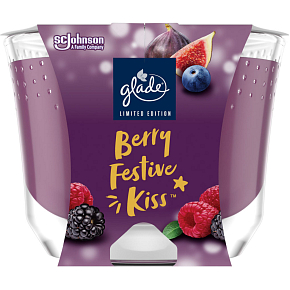 Glade svíčka vonná Maxi Berry Festive Kiss, 204 g