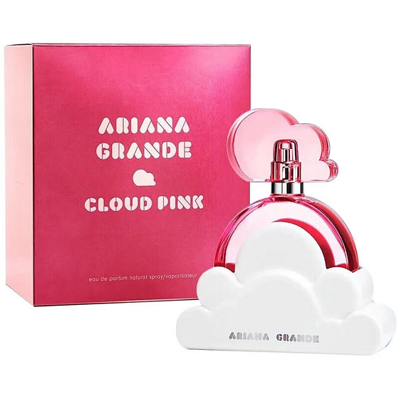 Ariana Grande Cloud Pink parfémovaná voda pro ženy 100 ml – sladká a snová vůně s ovocnými a krémovými tóny, v ikonickém růžovém flakonu inspirovaném obláčky.