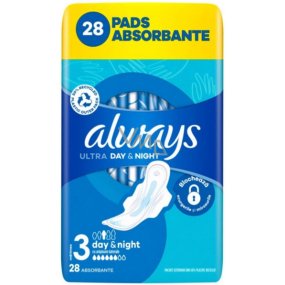 Always Ultra Night Quatro hygienické vložky s křidélky 28 kusů
