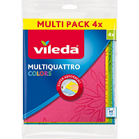 Vileda Multiquattro Colors utierka, 4 ks