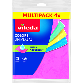 Vileda Multiquattro Colors utierka, 4 ks