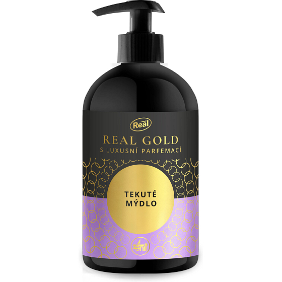 REAL GOLD Tekuté mýdlo s luxusnou parfemáciou 500 g