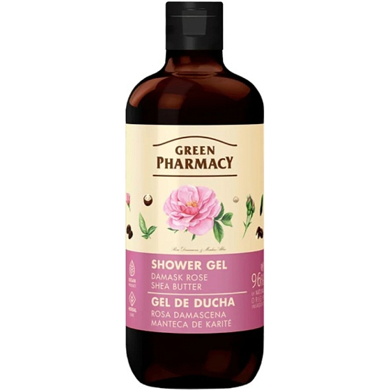 Green Pharmacy Sprchový gel s damašskou ružou a bambuckým maslom 500 ml