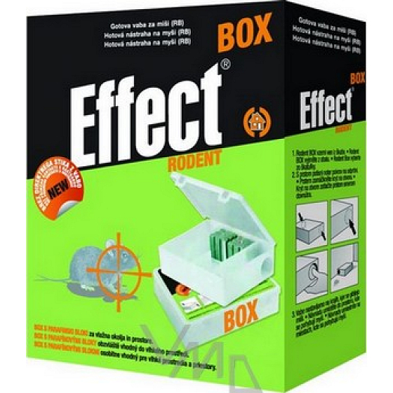 Effect Rodenta Box parafínové bloky na hubenie hlodavcov 40 g