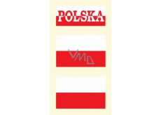 Arch Tetovacie obtlačky na tvár i telo Poľsko vlajka 3 motív