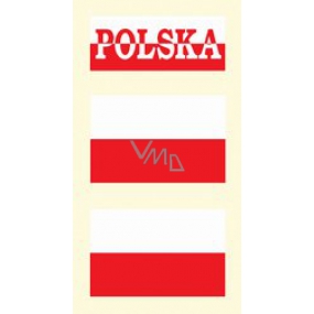 Arch Tetovacie obtlačky na tvár aj telo Poľsko vlajka 3 motívy