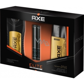 Axe Gold Temptation sprchový gél pre mužov 250 ml + dezodorant sprej 150 ml + USB externá nabíjačka, kozmetická sada