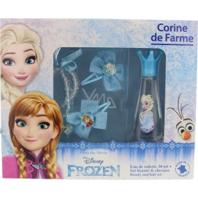 Corine de Farmu Frozen toaletná voda pre dievčatá 30 ml + 2 sponky + prstienok + náramok, darčeková sada