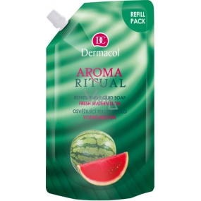 Dermacol Aroma Ritual Vodný melón Osviežujúci mydlo na ruky náhradnú náplň 500 ml