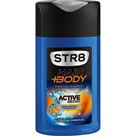 Str8 Active Reload sprchový gél na vlasy a telo pre mužov 250 ml