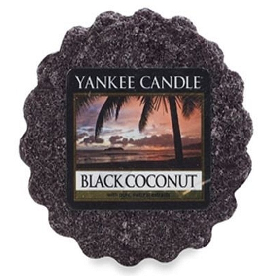 Yankee Candle Black Coconut - Čierny kokos vonný vosk do aromalampy 22 g