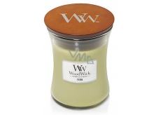 Woodwick Fern - Papradina vonná sviečka s dreveným knôtom a viečkom sklo veľká 609,5 g