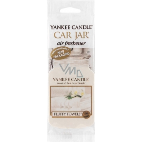 Yankee Candle Fluffy Towels - Nadýchané osušky Classic vonná visačka do auta papierová 12 g