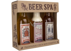 Bohemia Gifts Beer Spa Premium s extraktmi z pivných kvasníc a chmeľu sprchový gél 200 ml + šampón na vlasy 200 ml + kúpeľová pena 200 ml, kozmetická sada