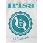 Irisa Banky sklenené matné staroružovej, česané linky, sada 7 cm 12 kusov