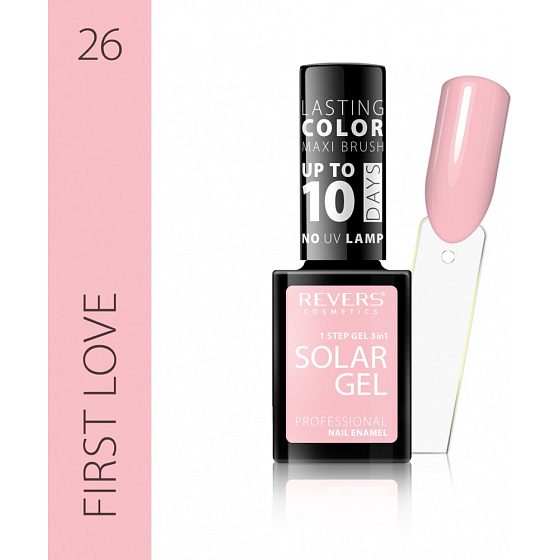 Reverz Solar Gél gélový lak na nechty 26 First Love 12 ml