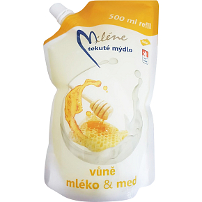 Miléne Mlieko a med tekuté mydlo, náplň, 500 ml