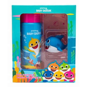 Pinkfong Baby Shark pena do kúpeľa pre deti 250 ml + striekacie hračka, kozmetická sada