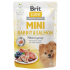 Brit Care Mini Rabbit & Salmon Fillets In Gravy kompletné superprémiové krmivo pre dospelé psy mini plemien kapsička 85 g