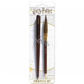 Epee Merch Harry Potter - pero s prútikom a ceruzka na metlu, písacia súprava