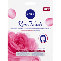 Nivea Rose Touch 10minútová hydratačná textilná maska 1 ks