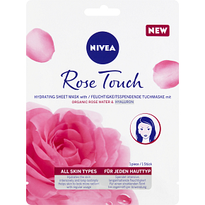 Nivea Rose Touch 10minútová hydratačná textilná maska 1 ks