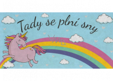Albi Vtipný nápis Tu sa sny stávajú skutočnosťou 20 x 10 cm